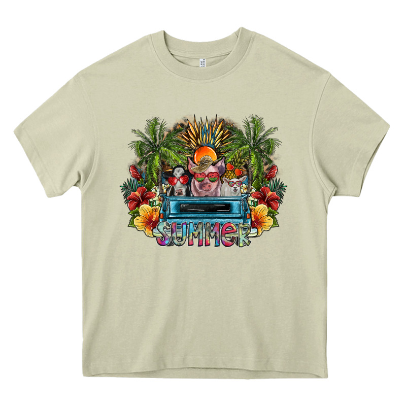 Summer Heavy Core Tee by SublimationCraftShop | Teevron