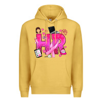 Antique Gold breast cancer hr human resources Premium Hoodie - texasbilliewilder