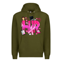 Army Green breast cancer hr human resources Premium Hoodie - texasbilliewilder
