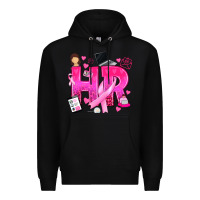 Black breast cancer hr human resources Premium Hoodie - texasbilliewilder