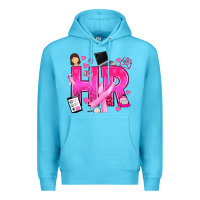 Ocean Blue breast cancer hr human resources Premium Hoodie - texasbilliewilder