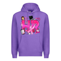 Purple breast cancer hr human resources Premium Hoodie - texasbilliewilder