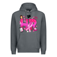 Rock breast cancer hr human resources Premium Hoodie - texasbilliewilder