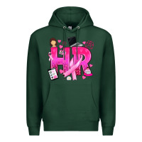Sports Green breast cancer hr human resources Premium Hoodie - texasbilliewilder