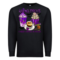 Black Hocus Pocus I Need Coffee to Focus Premium Sweatshirt - texasbilliewilder