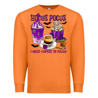 Carrot Hocus Pocus I Need Coffee to Focus Premium Sweatshirt - texasbilliewilder