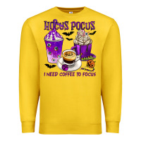 Lemon Hocus Pocus I Need Coffee to Focus Premium Sweatshirt - texasbilliewilder