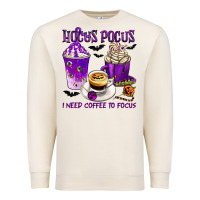 Sandshell Hocus Pocus I Need Coffee to Focus Premium Sweatshirt - texasbilliewilder