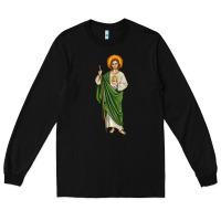 Black san judas Long Sleeve Tee - JahusDesignShop