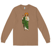 Toasted Coconut san judas Long Sleeve Tee - JahusDesignShop