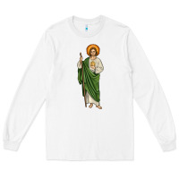 White san judas Long Sleeve Tee - JahusDesignShop