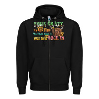 Black your crazy is showing cow Zipper Hoodie - LillyAllenDesigns