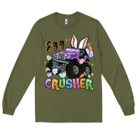 Army Green egg crusher Long Sleeve Tee - MaliasSmallBusiness