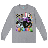 Heather Grey egg crusher Long Sleeve Tee - MaliasSmallBusiness
