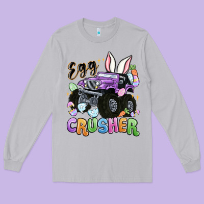 Egg Crusher Long Sleeve Tee Designed By Maliassmallbusiness