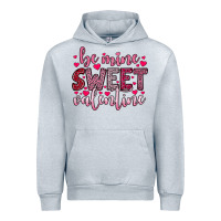 Heather Grey be mine sweet valentine Urban Hoodie - OliviaCreatesArt