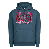 Pigment Midnight Navy be mine sweet valentine Urban Hoodie - OliviaCreatesArt