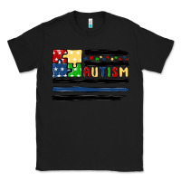 Black autism usa flag Classic Tee - MaliasSmallBusiness