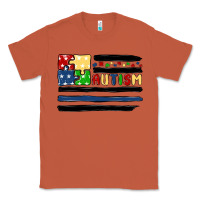 Copper autism usa flag Classic Tee - MaliasSmallBusiness