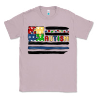 Lilac autism usa flag Classic Tee - MaliasSmallBusiness