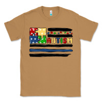 Toasted Coconut autism usa flag Classic Tee - MaliasSmallBusiness