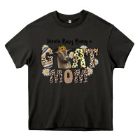 Asphalt kinda busy being a goat mom Heavy Core Tee - CowhideDigitalArt