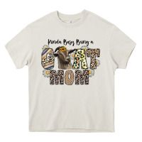 Cream kinda busy being a goat mom Heavy Core Tee - CowhideDigitalArt