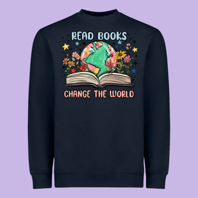 Book Lover Heavyweight Sweatshirt Designed By Maliassmallbusiness