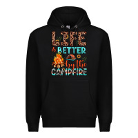 Black life is better by the campfire Premium Hoodie - JahusDesignShop
