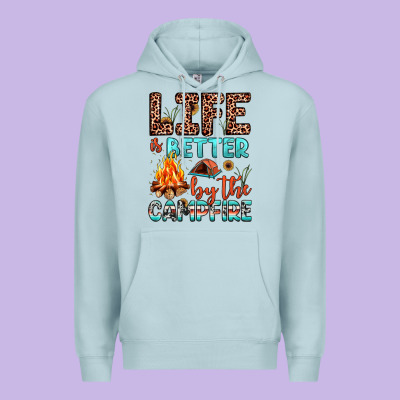 Life Is Better By The Campfire Premium Hoodie Designed By Jahusdesignshop