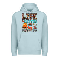 Blue Mist life is better by the campfire Premium Hoodie - JahusDesignShop