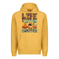 Mustard life is better by the campfire Premium Hoodie - JahusDesignShop