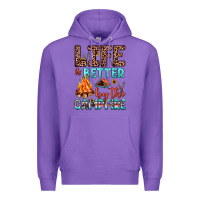 Purple life is better by the campfire Premium Hoodie - JahusDesignShop