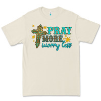 Bone pray more worry less Premium Tee - HRA Design Shop