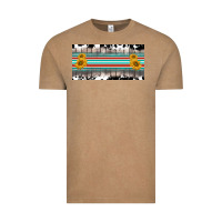 Vintage Coffee western cowhide serape sunflower mama license plate Vintage Tee - BarkalooDesign