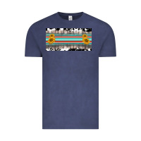 Vintage Denim western cowhide serape sunflower mama license plate Vintage Tee - BarkalooDesign