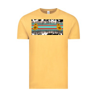 Vintage Mustard western cowhide serape sunflower mama license plate Vintage Tee - BarkalooDesign