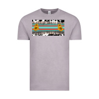 Vintage Zinc western cowhide serape sunflower mama license plate Vintage Tee - BarkalooDesign