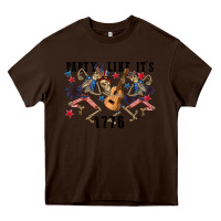 Chocolate Brown Party like its 1776 4th of july Heavy Core Tee - CowGirlArtShop
