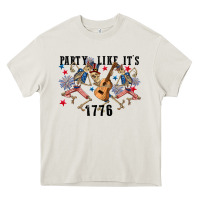 Cream Party like its 1776 4th of july Heavy Core Tee - CowGirlArtShop