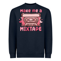Navy make me a mixtape Heavyweight Sweatshirt - MaliasSmallBusiness