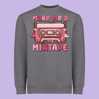 Make Me A Mixtape Heavyweight Sweatshirt Designed By Maliassmallbusiness