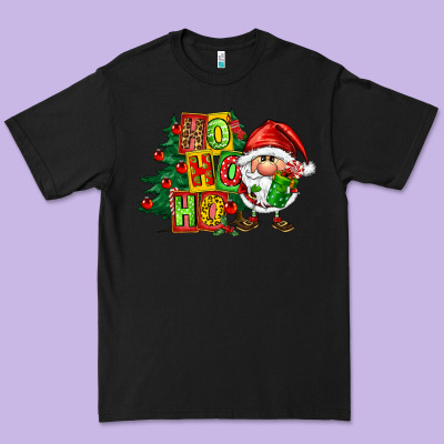 Ho Ho Ho Santa Gnomes Premium Tee Designed By Fadigitalartstudio