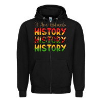 Black i am black history Zipper Hoodie - LillyAllenDesigns