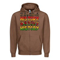 Chestnut i am black history Zipper Hoodie - LillyAllenDesigns