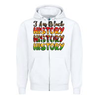White i am black history Zipper Hoodie - LillyAllenDesigns