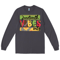 Smoke juneteenth vibes only Long Sleeve Tee - MaliasSmallBusiness