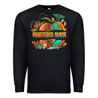 Black registered nurse pumpkin Premium Sweatshirt - NancyCooperArtShop