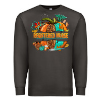 Smoke registered nurse pumpkin Premium Sweatshirt - NancyCooperArtShop