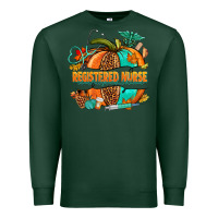 Sports Green registered nurse pumpkin Premium Sweatshirt - NancyCooperArtShop